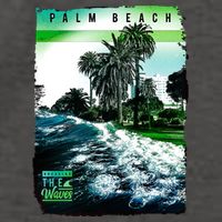 Palm Beach Break The Waves Vector Backpack
