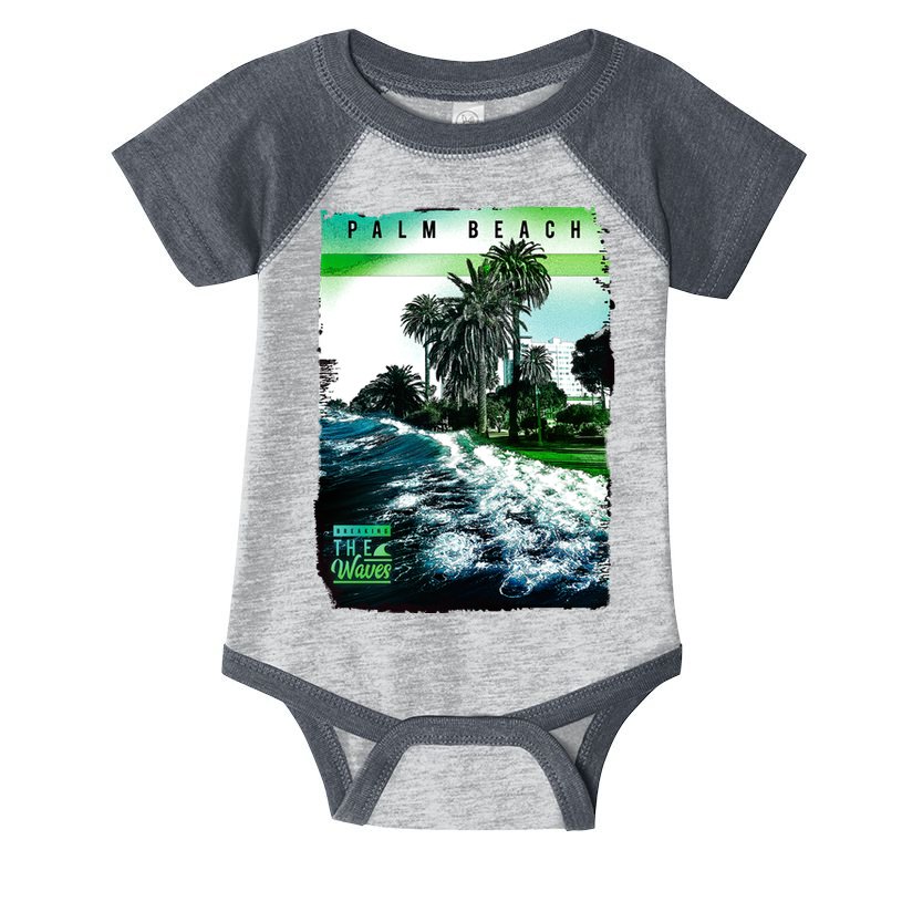 Palm Beach Break The Waves Infant Baby Jersey Bodysuit