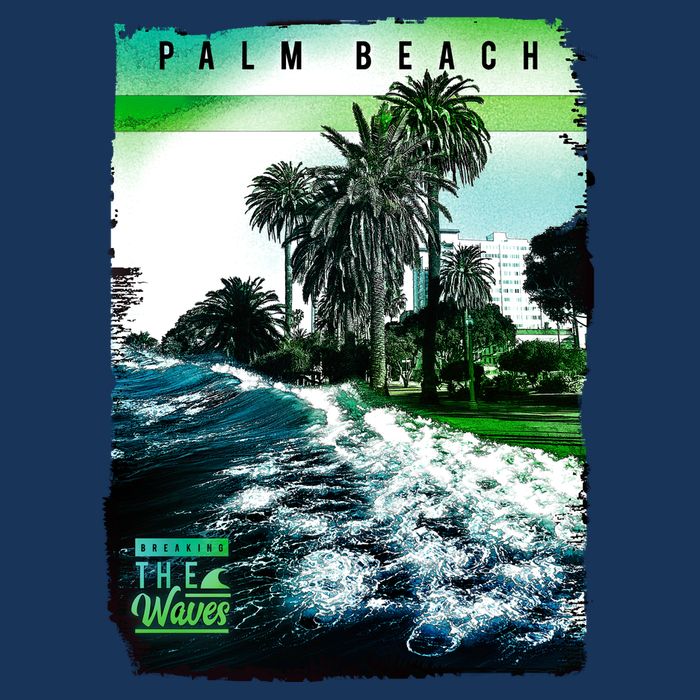 Palm Beach Break The Waves Infant Baby Jersey Bodysuit