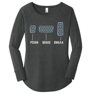 Pshhh Brake Bwaaa Drag Race Funny Racing Car Racer Gift Women's Perfect Tri Tunic Long Sleeve Shirt