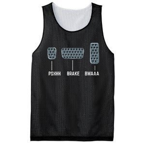 Pshhh Brake Bwaaa Drag Race Funny Racing Car Racer Gift Mesh Reversible Basketball Jersey Tank