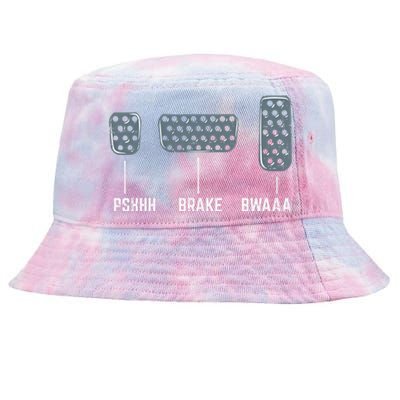 Pshhh Brake Bwaaa Drag Race Funny Racing Car Racer Gift Tie-Dyed Bucket Hat