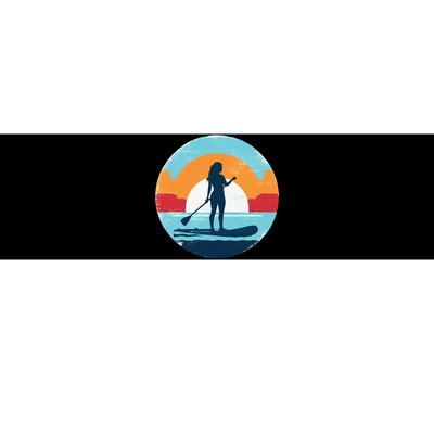 Paddle Bote Board Sup Surfer Girl Standup Balance Boy Beach Bumper Sticker