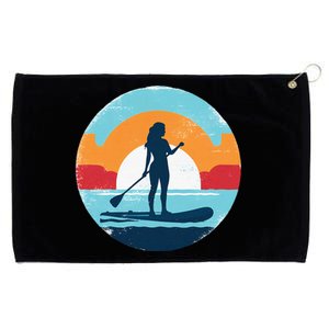 Paddle Bote Board Sup Surfer Girl Standup Balance Boy Beach Grommeted Golf Towel