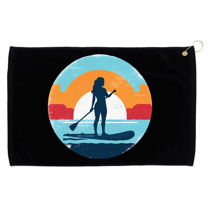 Paddle Bote Board Sup Surfer Girl Standup Balance Boy Beach Grommeted Golf Towel