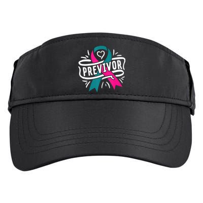 Previvor BRCA Breast Cancer Awareness Support Adult Drive Performance Visor