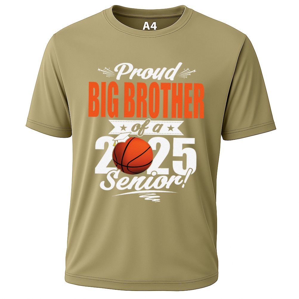Proud Big Brother Of A 2025 Senior Graduate Basketball Gift Cooling Performance Crew T-Shirt