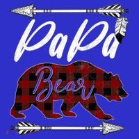 Papa Bear Buffalo Plaid Flannel FatherS Day Gift Dad Pops Meaningful Gift Poster