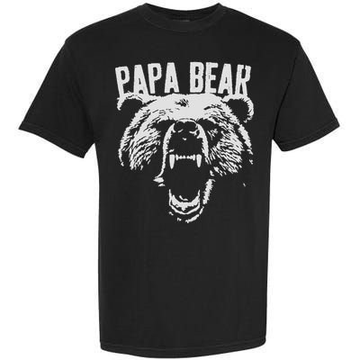 Papa Bear Best Dad Fathers Day Father Pop Men Vintage Gifts Garment-Dyed Heavyweight T-Shirt