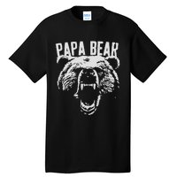 Papa Bear Best Dad Fathers Day Father Pop Men Vintage Gifts Tall T-Shirt