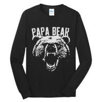 Papa Bear Best Dad Fathers Day Father Pop Men Vintage Gifts Tall Long Sleeve T-Shirt