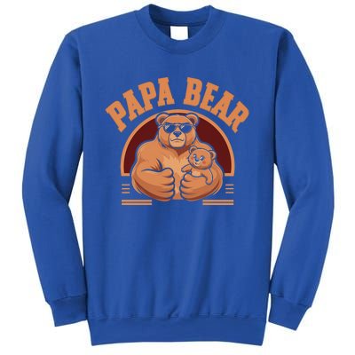 Papa Bear Bear Family Love Dad Father Daddy Cool Gift Sweatshirt