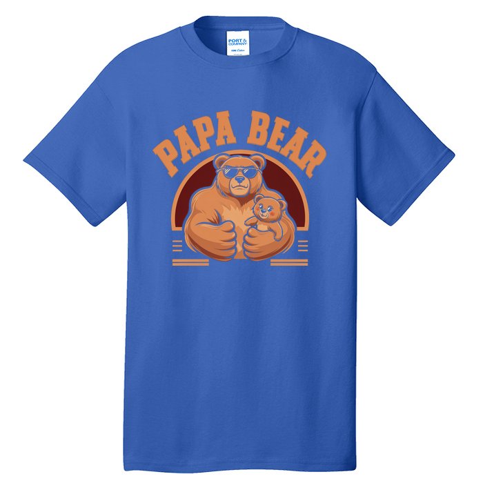 Papa Bear Bear Family Love Dad Father Daddy Cool Gift Tall T-Shirt