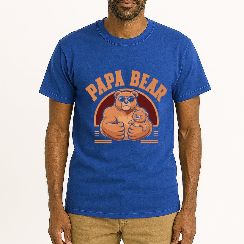 Papa Bear Bear Family Love Dad Father Daddy Cool Gift Tall T-Shirt