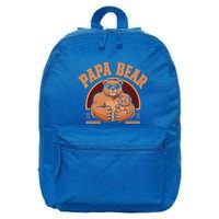 Papa Bear Bear Family Love Dad Father Daddy Cool Gift 16 in Basic Backpack