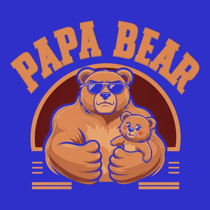 Papa Bear Bear Family Love Dad Father Daddy Cool Gift 16 in Basic Backpack