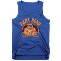 Papa Bear Bear Family Love Dad Father Daddy Cool Gift Tank Top