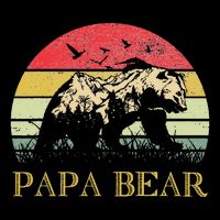 Papa Bear Best Dad Fathers Day Father Pop Drawstring Bag
