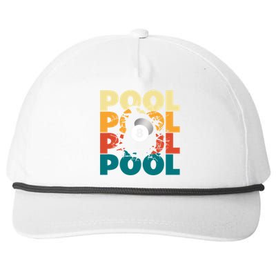 Pool Billiards Billiards Gift Snapback Five-Panel Rope Hat