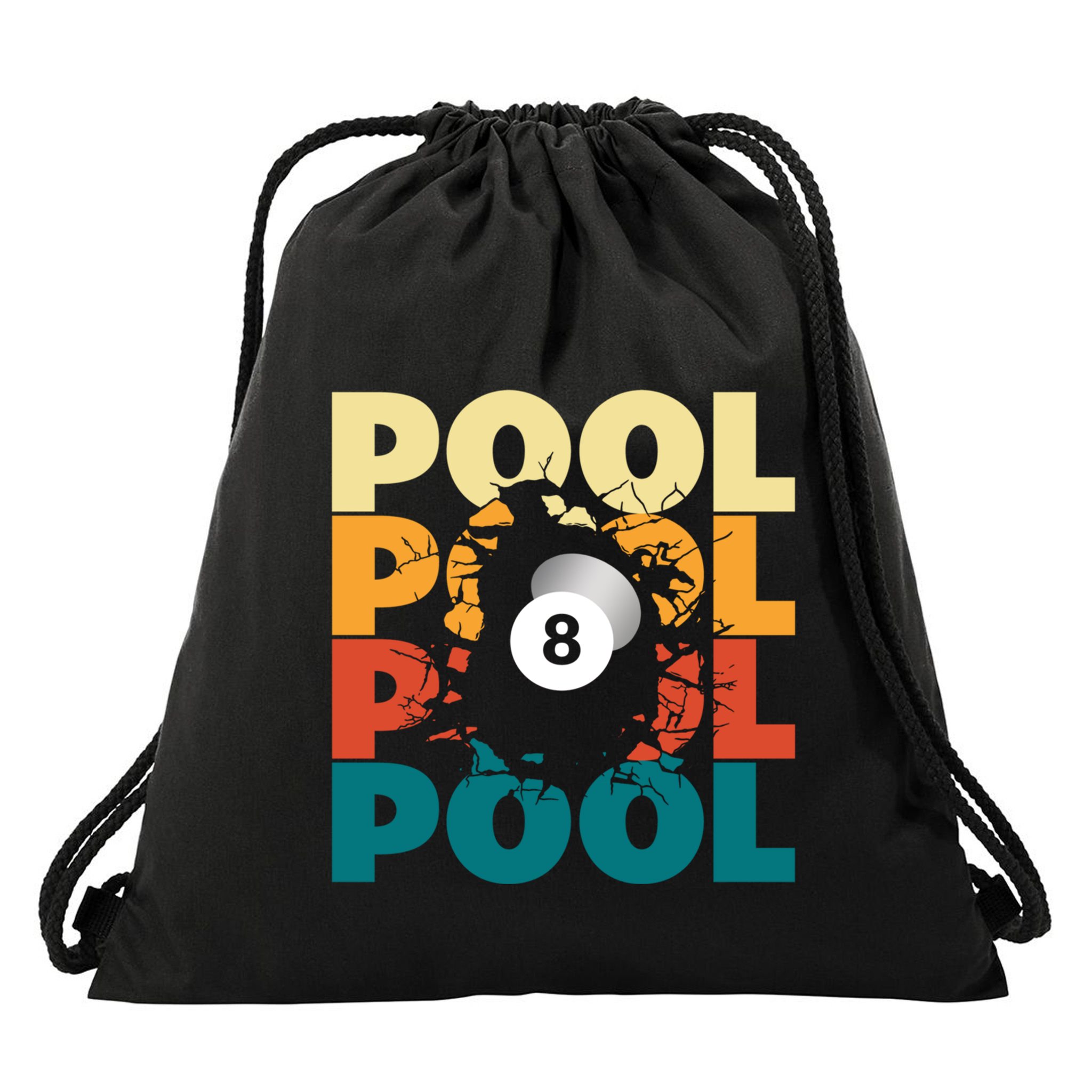Pool Billiards Billiards Gift Drawstring Bag