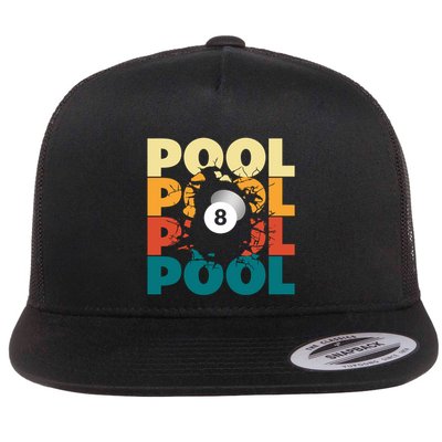 Pool Billiards Billiards Gift Flatbill Hat
