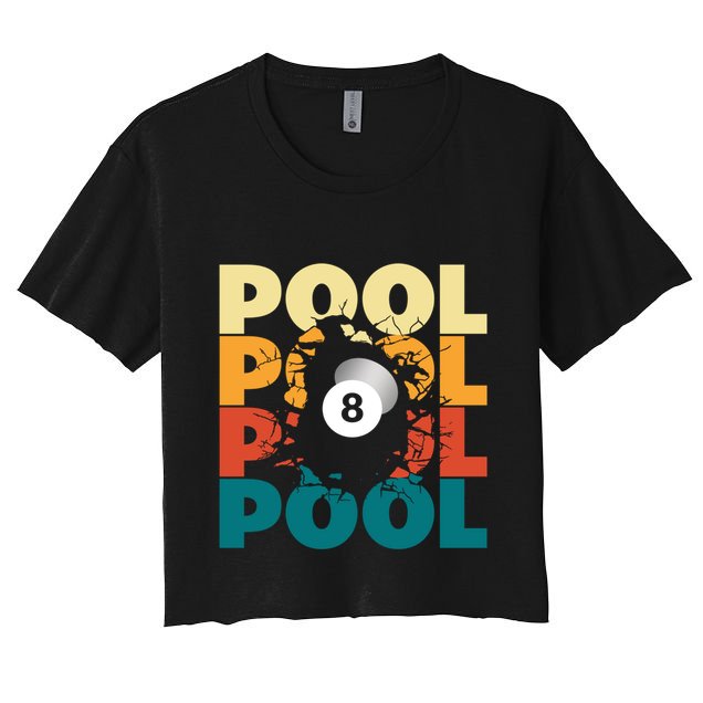 Pool Billiards Billiards Gift Women's Crop Top Tee
