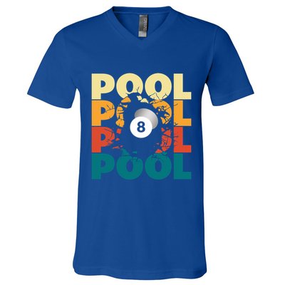 Pool Billiards Billiards Gift V-Neck T-Shirt