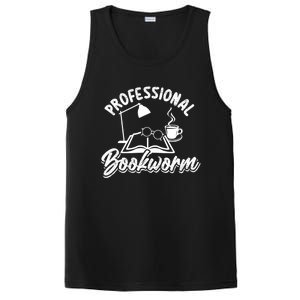 Professional Bookworm Bookish Reading Funny Book Lover Gift PosiCharge Competitor Tank