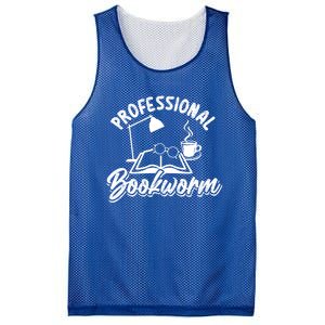 Professional Bookworm Bookish Reading Funny Book Lover Gift Mesh Reversible Basketball Jersey Tank