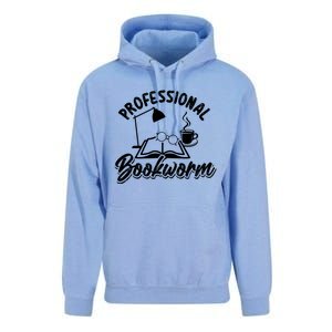 Professional Bookworm Bookish Reading Funny Book Lover Gift Unisex Surf Hoodie