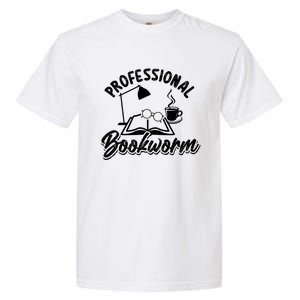 Professional Bookworm Bookish Reading Funny Book Lover Gift Garment-Dyed Heavyweight T-Shirt