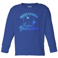 Professional Bookworm Bookish Reading Funny Book Lover Gift Toddler Long Sleeve Shirt