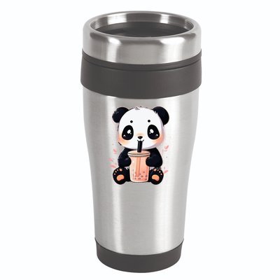 Panda Bear Boba Tea Bubble Tea Anime Kawaii  16oz Travel Tumbler