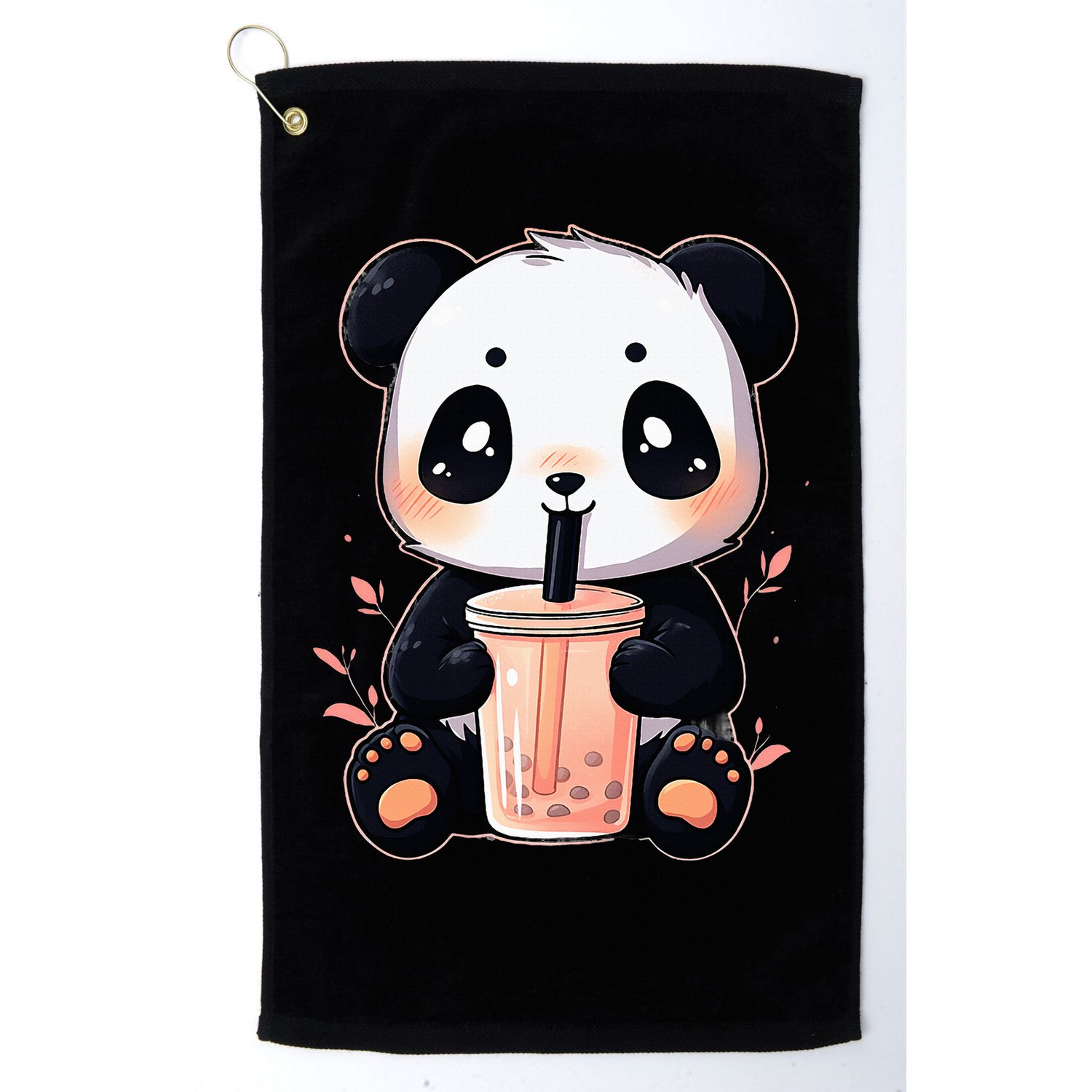 Panda Bear Boba Tea Bubble Tea Anime Kawaii  Golf Towel
