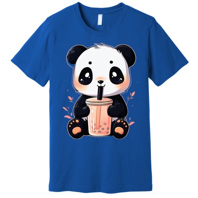 Panda Bear Boba Tea Bubble Tea Anime Kawaii  Premium T-Shirt