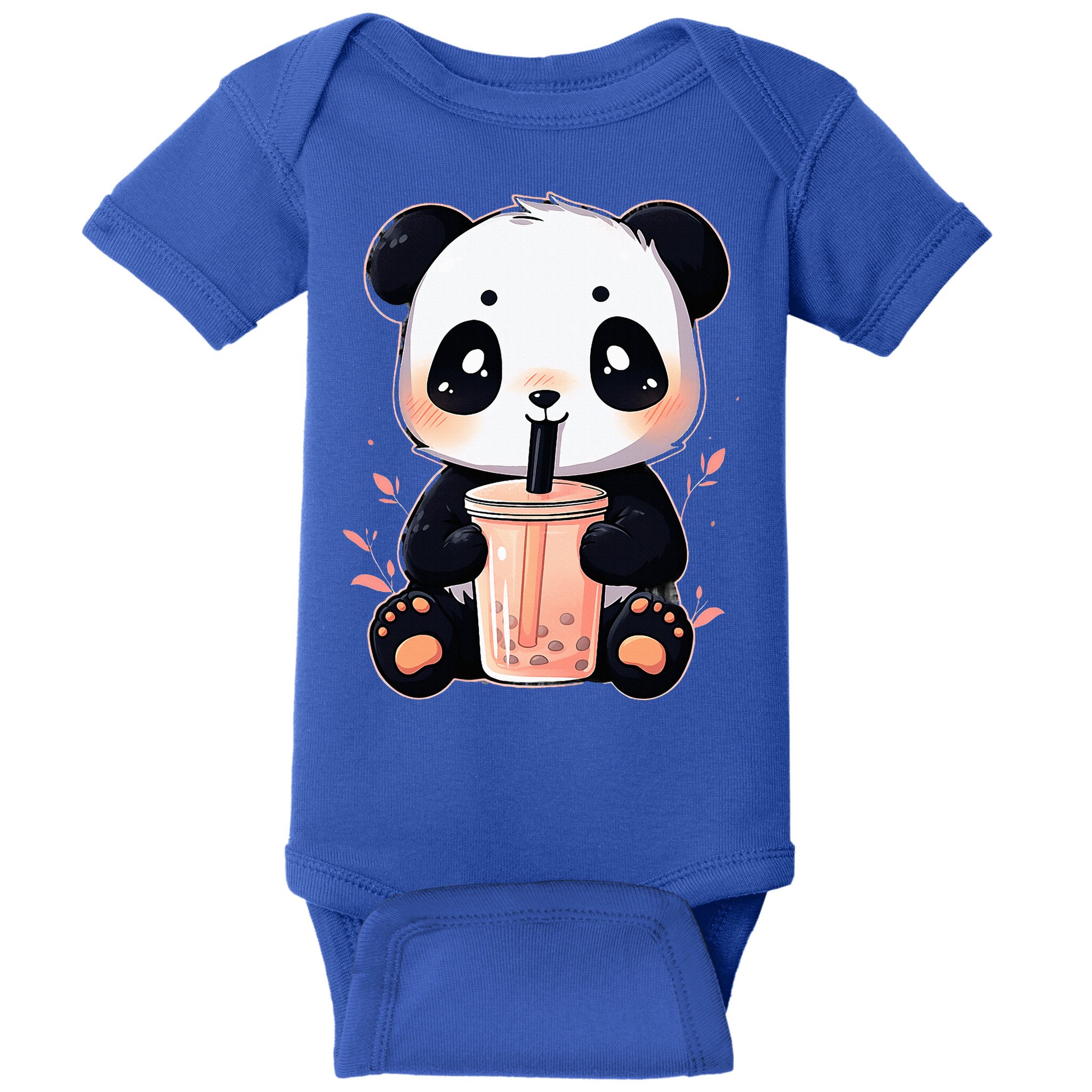 Panda Bear Boba Tea Bubble Tea Anime Kawaii  Baby Bodysuit