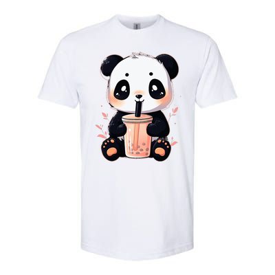 Panda Bear Boba Tea Bubble Tea Anime Kawaii  Softstyle® CVC T-Shirt