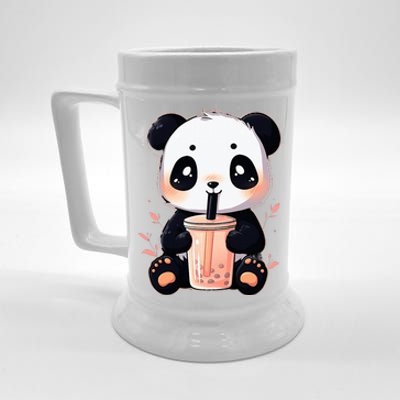 Panda Bear Boba Tea Bubble Tea Anime Kawaii  Beer Stein