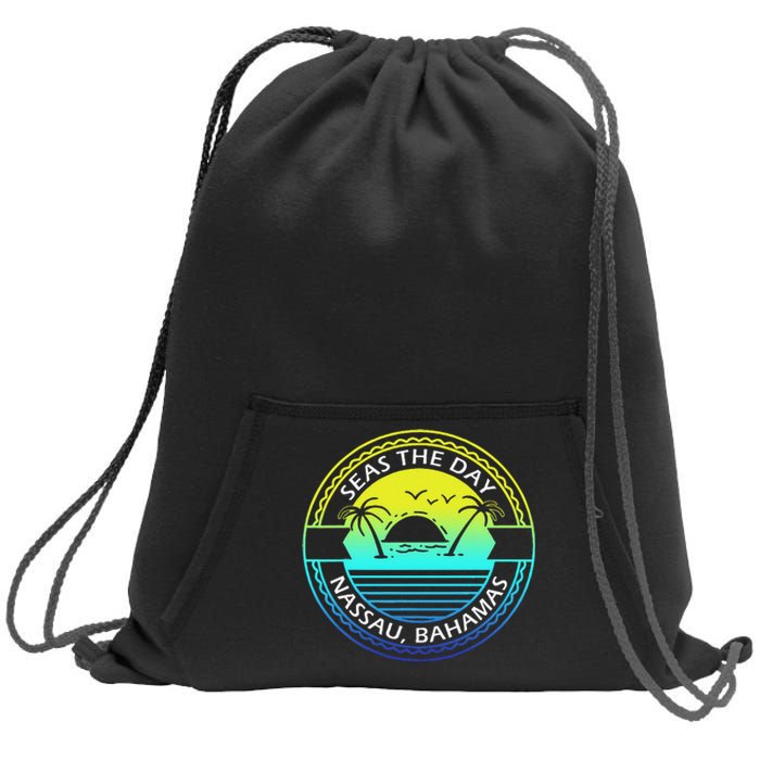 Proud Bahamas Bahamians Flag Gift Design Idea Nassau Design Sweatshirt Cinch Pack Bag