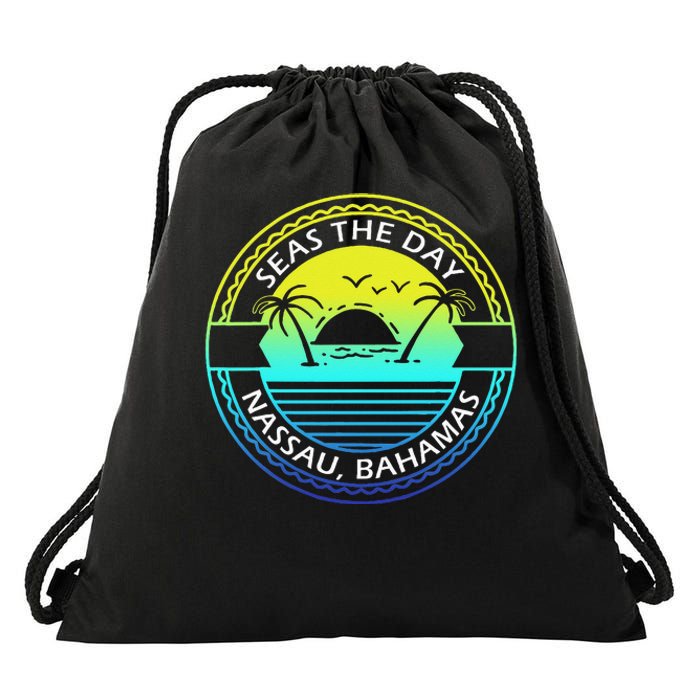 Proud Bahamas Bahamians Flag Gift Design Idea Nassau Design Drawstring Bag