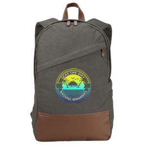 Proud Bahamas Bahamians Flag Gift Design Idea Nassau Design Cotton Canvas Backpack