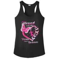 Pink Butterfly Blessed To Be Called Breast Cancer Survivor Ladies PosiCharge Competitor Racerback Tank