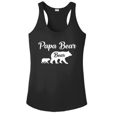 Papa Bear Bear Gift Meaningful Gift Ladies PosiCharge Competitor Racerback Tank