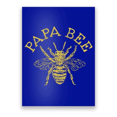 Papa Bee Beekeeper Funny FatherS Day Bee Lover Gift Poster