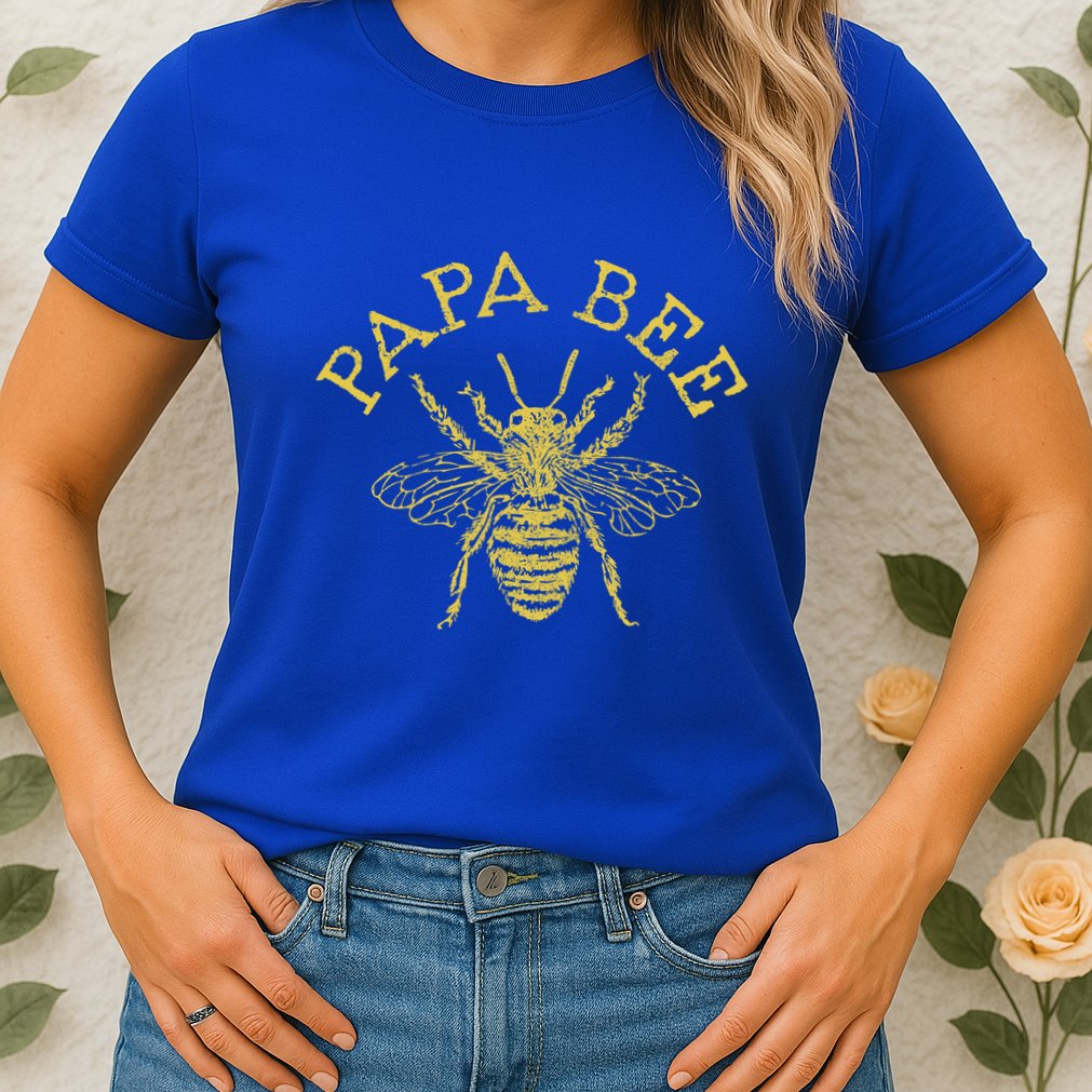 Papa Bee Beekeeper Funny FatherS Day Bee Lover Gift Womens T-Shirt