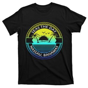 Proud Bahamas Bahamians Flag Gift Design Idea Nassau Design T-Shirt