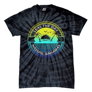 Proud Bahamas Bahamians Flag Gift Design Idea Nassau Design Tie-Dye T-Shirt