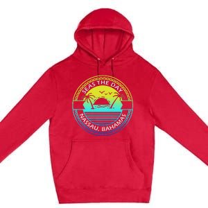 Proud Bahamas Bahamians Flag Gift Design Idea Nassau Design Premium Pullover Hoodie