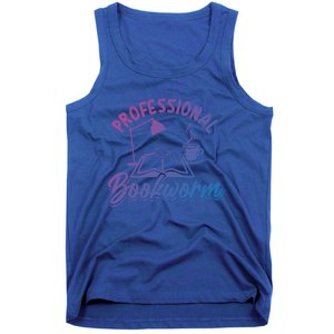 Professional Bookworm Bookish Reading Funny Book Lover Gift Tank Top