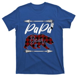 Papa Bear Buffalo Plaid Flannel Fathers Day Gift Dad Pops Gift T-Shirt